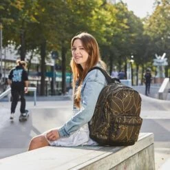 Enrico Benetti Andorra Laptop Rugazk 15" Zwart Goud Blad -Ospre Koffers Winkel image 23596