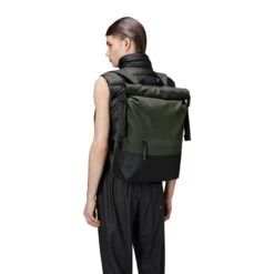 Rains Trail Rolltop Backpack W3 Green 6 Rains Trail Rolltop Backpack W3 Green -Ospre Koffers Winkel image 24768