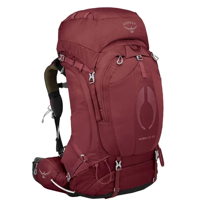 Osprey Aura AG 65 WXS/S Berry Sorbet Red 1 Osprey Aura AG 65 WXS/S Berry Sorbet Red