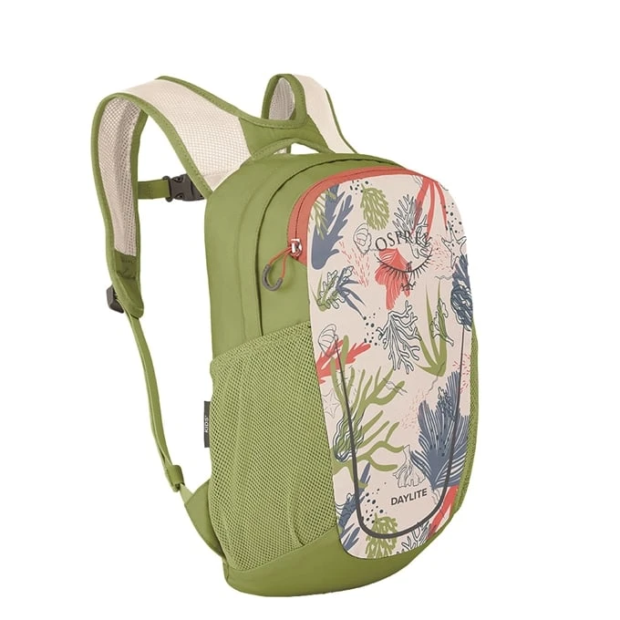 Osprey Daylite Kids Backpack Coral Life Print Green 1 Osprey Daylite Kids Backpack Coral Life Print Green