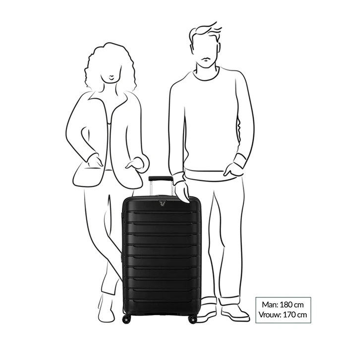 Roncato Butterfly Expandable Trolley 78 Rosso 2 Roncato Butterfly Expandable Trolley 78 Rosso - Afbeelding 2