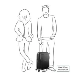 Samsonite S'Cure Spinner 55 + 75 Set Crimson Red -Ospre Koffers Winkel image 2736