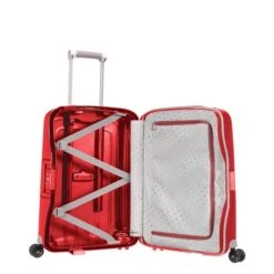 Samsonite S'Cure 4-Delige Kofferset 55/69/75/81 Crimson Red -Ospre Koffers Winkel image 3036