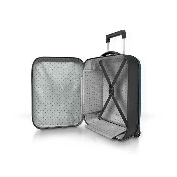 Rollink Vega II Opvouwbare Handbagage Koffer 55/35 Deep Lagoon 9 Rollink Vega II Opvouwbare Handbagage Koffer 55/35 Deep Lagoon - Afbeelding 9