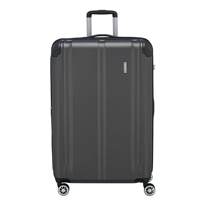 Travelite City 4 Wiel Trolley L Expandable Antraciet 1 Travelite City 4 Wiel Trolley L Expandable Antraciet