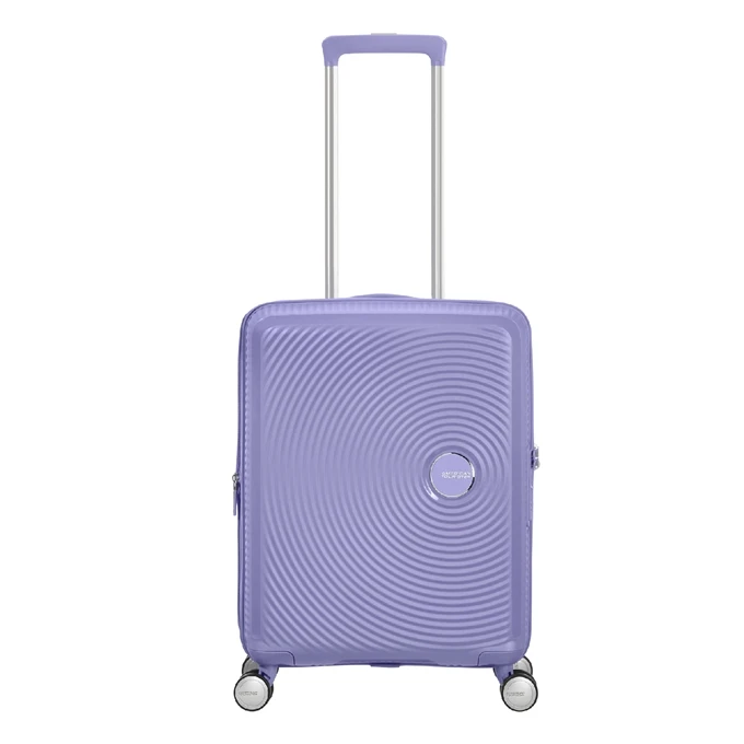 American Tourister Soundbox Spinner 55 Expandable Lavender 1 American Tourister Soundbox Spinner 55 Expandable Lavender