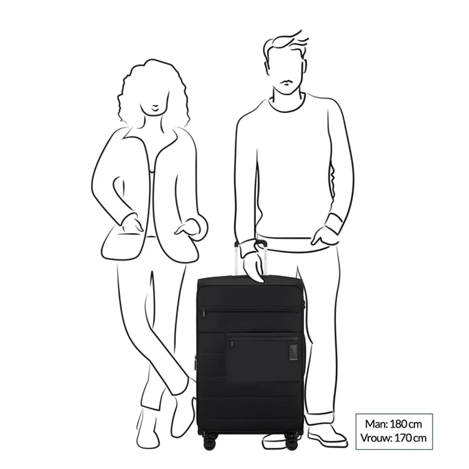 Samsonite Vaycay Spinner 77 EXP Black 2 Samsonite Vaycay Spinner 77 EXP Black - Afbeelding 2