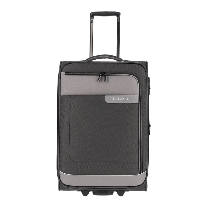 Travelite Viia 2 Wheel Trolley M Expandable Anthracite 1 Travelite Viia 2 Wheel Trolley M Expandable Anthracite
