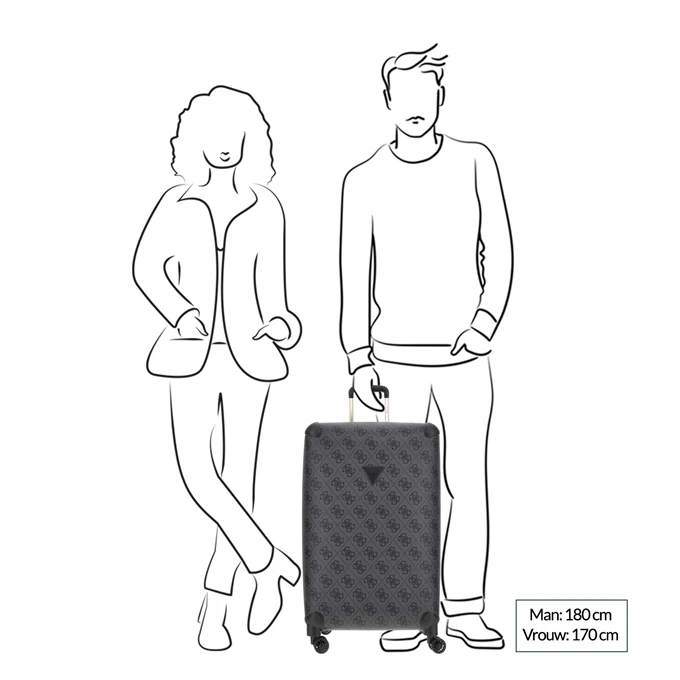 Guess Berta 28 In 8-Wheeler Coal Logo 2 Guess Berta 28 In 8-Wheeler Coal Logo - Afbeelding 2