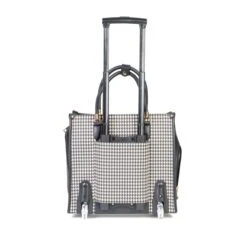 Olivia Lauren Emily Business Trolley Zwart/wit -Ospre Koffers Winkel image 5853