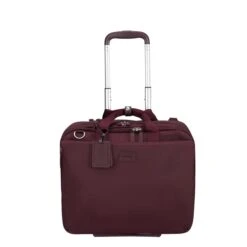 Lipault 4BIZ Rolling Tote Bordeaux