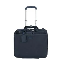 Lipault 4BIZ Rolling Tote Carbon Blue