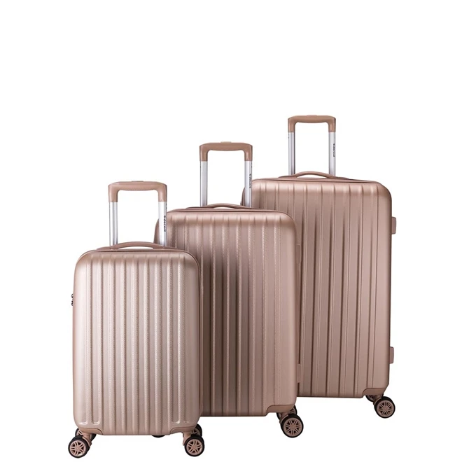 Decent Tranporto One 3-delige Kofferset Zalm 1 Decent Tranporto One 3-delige Kofferset Zalm