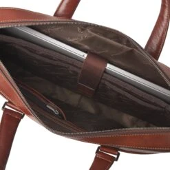 Castelijn & Beerens Gaucho Ted Laptop Bag 15.6'' Cognac -Ospre Koffers Winkel image 6228