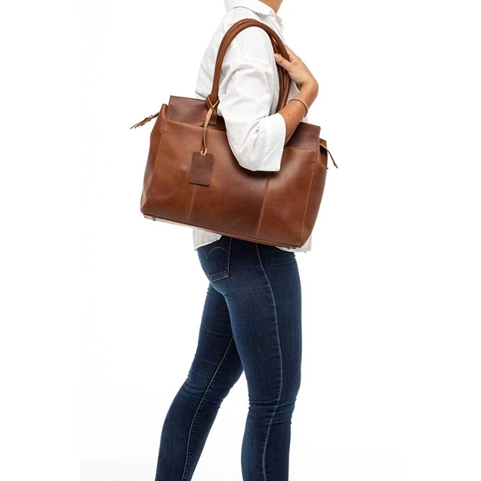 Burkely Vintage Doris Laptop Bag 15.6" Cognac 10 Burkely Vintage Doris Laptop Bag 15.6" Cognac - Afbeelding 10