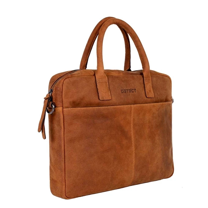 DSTRCT Wall Street Laptopbag 14" Cognac 4 DSTRCT Wall Street Laptopbag 14" Cognac - Afbeelding 4