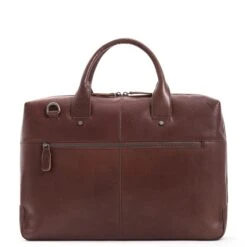 Plevier Basalt Leren Enkelvaks Laptoptas 15.6'' Bruin -Ospre Koffers Winkel image 7309