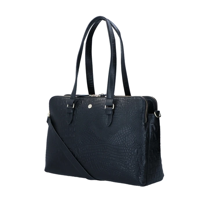 FMME. Charlotte 15.6 Workingbag Croco Black 4 FMME. Charlotte 15.6 Workingbag Croco Black - Afbeelding 4