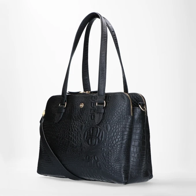 FMME. Charlotte 15.6 Workingbag Croco Black 10 FMME. Charlotte 15.6 Workingbag Croco Black - Afbeelding 10