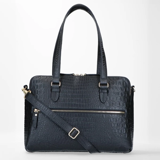 FMME. Charlotte 15.6 Workingbag Croco Black 11 FMME. Charlotte 15.6 Workingbag Croco Black - Afbeelding 11