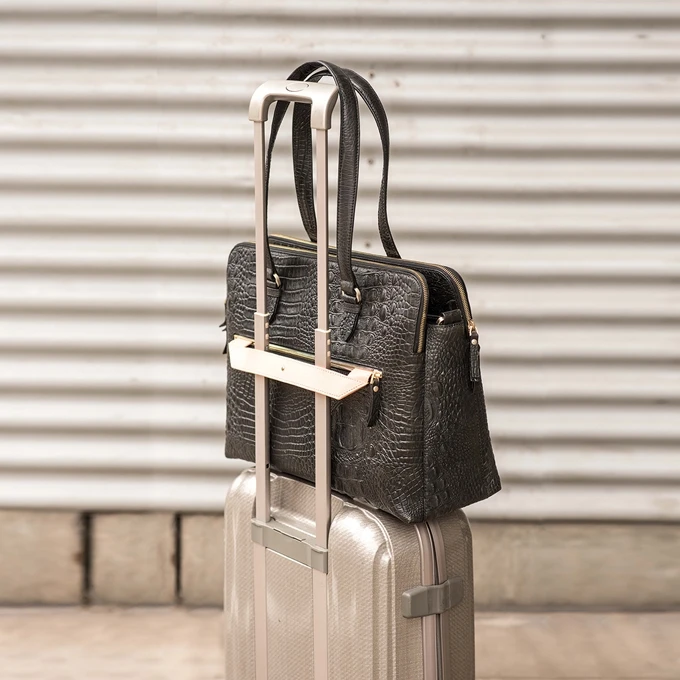 FMME. Charlotte 15.6 Workingbag Croco Black 15 FMME. Charlotte 15.6 Workingbag Croco Black - Afbeelding 15