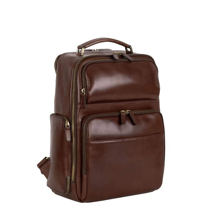 Leonhard Heyden Cambridge Business Backpack Red Brown 1 Leonhard Heyden Cambridge Business Backpack Red Brown