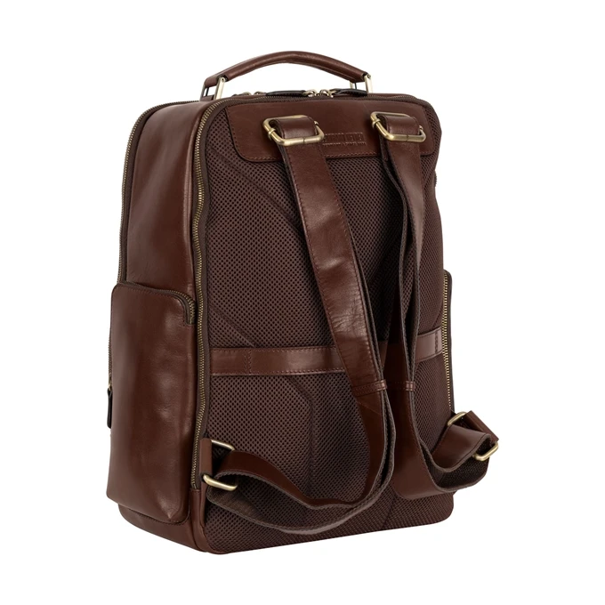Leonhard Heyden Cambridge Business Backpack Red Brown 2 Leonhard Heyden Cambridge Business Backpack Red Brown - Afbeelding 2