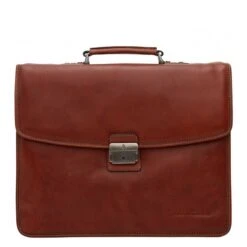 Castelijn & Beerens Verona Laptoptas 15.6" 3-vaks Licht Bruin