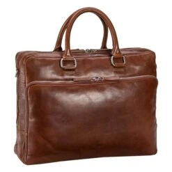 Leonhard Heyden Cambridge Briefcase L Medium Brown -Ospre Koffers Winkel image 7724