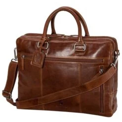 Leonhard Heyden Cambridge Briefcase L Medium Brown -Ospre Koffers Winkel image 7725