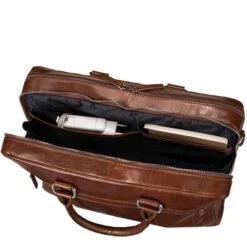 Leonhard Heyden Cambridge Briefcase L Medium Brown -Ospre Koffers Winkel image 7727