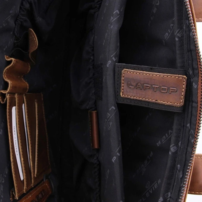 Plevier Navigator Tacan Laptoptas 14" Donkerbruin 5 Plevier Navigator Tacan Laptoptas 14" Donkerbruin - Afbeelding 5