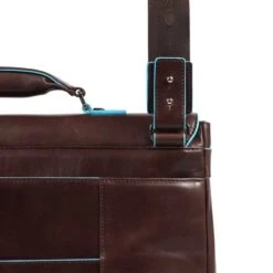 Piquadro Blue Square Exp. Computer Portfolio Briefcase Mahogany -Ospre Koffers Winkel image 8483