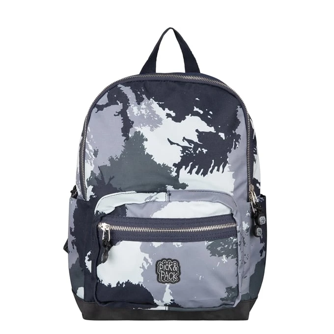 Pick & Pack Faded Camo Backpack M Grey 1 Pick & Pack Faded Camo Backpack M Grey