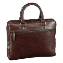 Leonhard Heyden Cambridge 1 Compartment Briefcase S Medium Brown -Ospre Koffers Winkel image 8533
