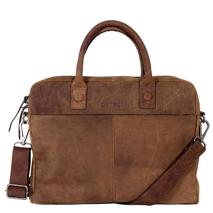 DSTRCT Wall Street Laptopbag 14" Brown 1 DSTRCT Wall Street Laptopbag 14" Brown