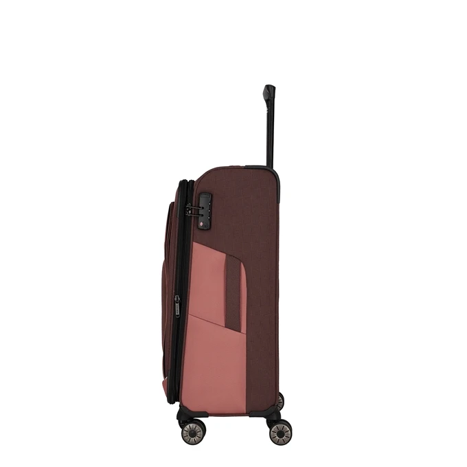 Travelite Viia 4 Wheel Trolley M Expandable Rose 4 Travelite Viia 4 Wheel Trolley M Expandable Rose - Afbeelding 4