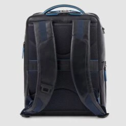 Piquadro Blue Square Computer Backpack Plain With IPad Pro Blue -Ospre Koffers Winkel image 9844