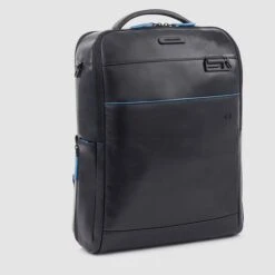 Piquadro Blue Square Computer Backpack Plain With IPad Pro Blue -Ospre Koffers Winkel image 9845